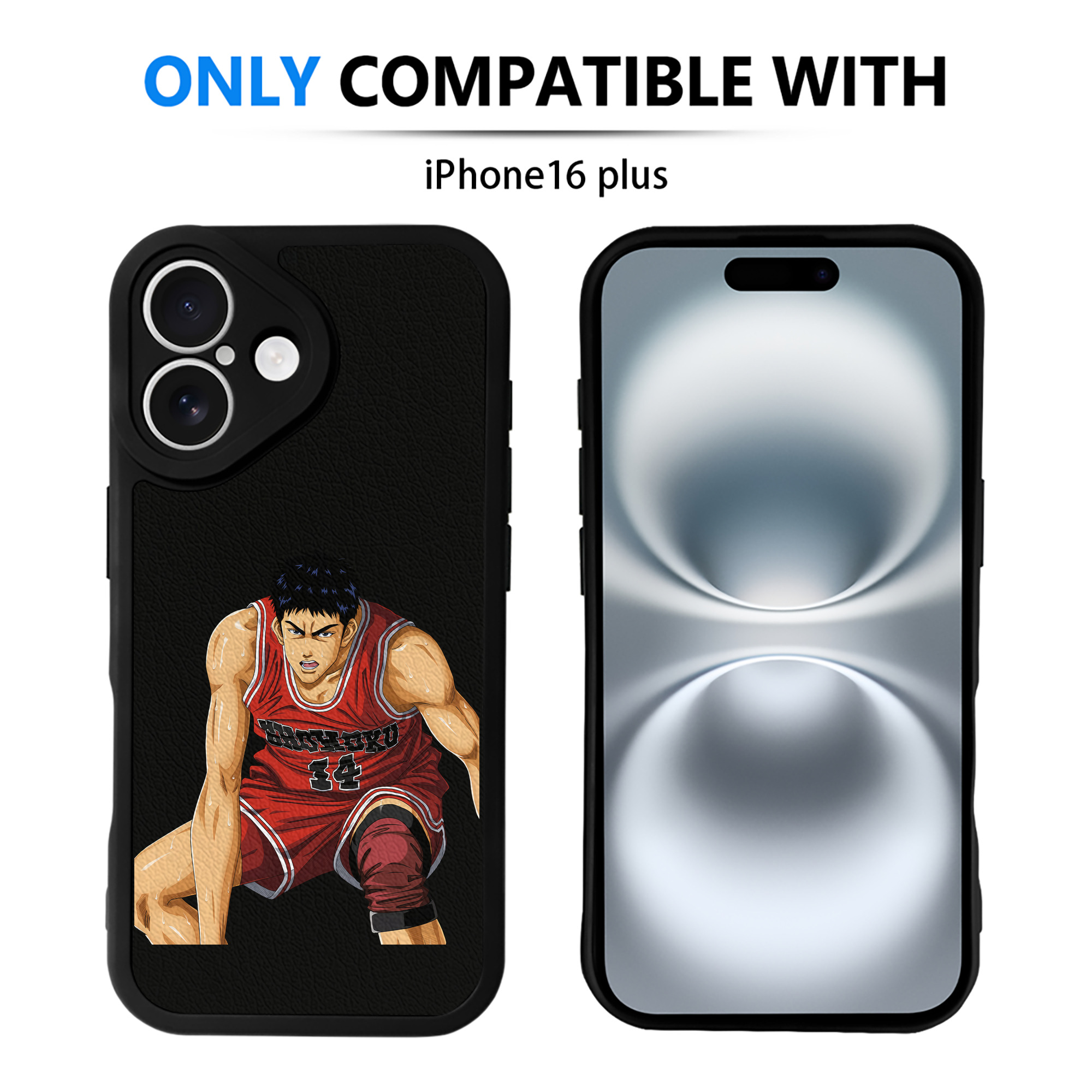 （画像用） SLAM DUNK／スラムダンク 【iPhone 16シリーズ対応】シリコンスマホケース（レザー調） 材質：シリコン